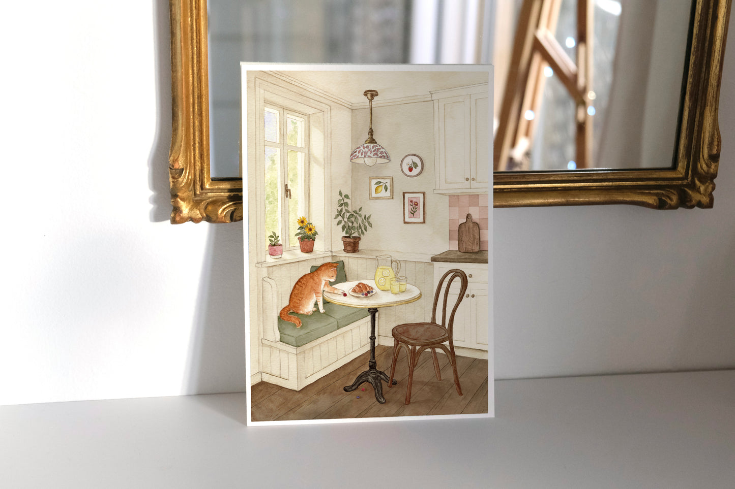 Sunlit Breakfast Art Print