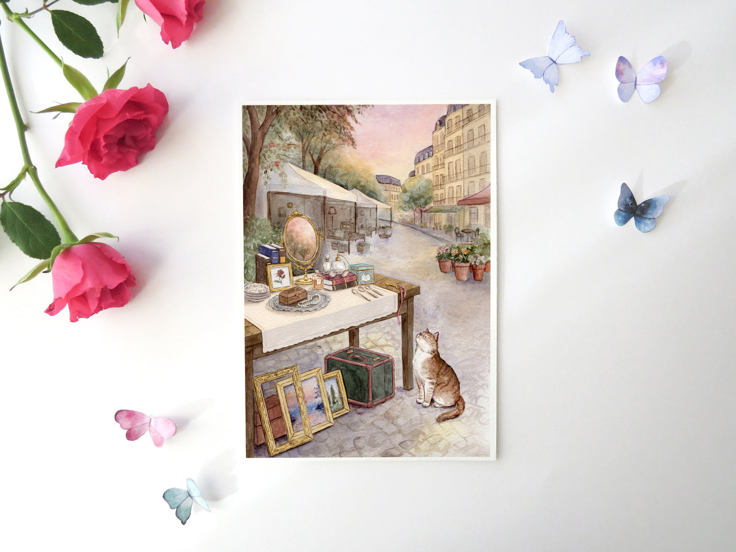 Parisian Market Art Print
