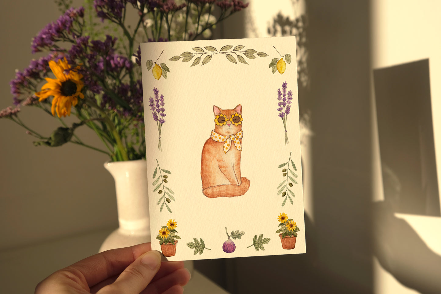 Sunshine Cat Print