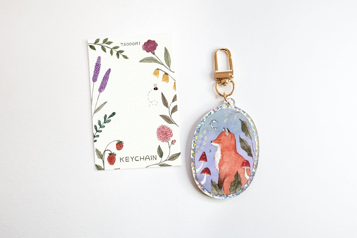 Fox Medallion Keychain
