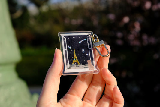 Parisian Skies Keychain