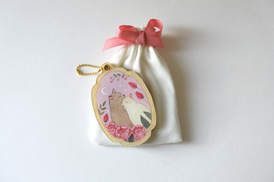 Cats Medallion Pocket Mirror