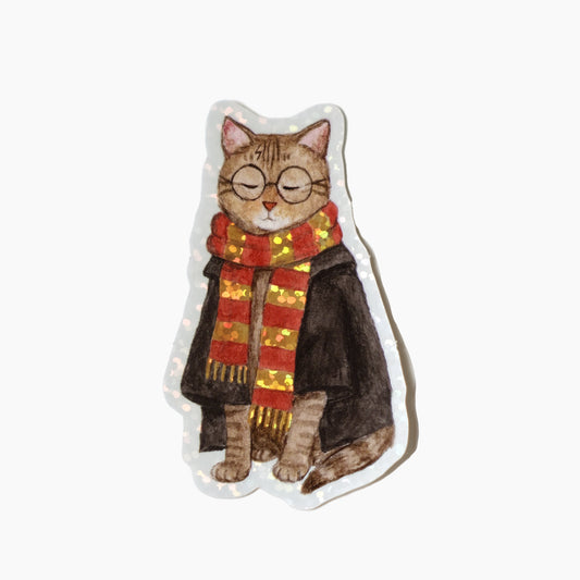 Harry Pawtter Glitter Sticker