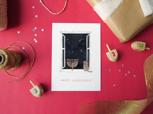 Hanukkah Night Print