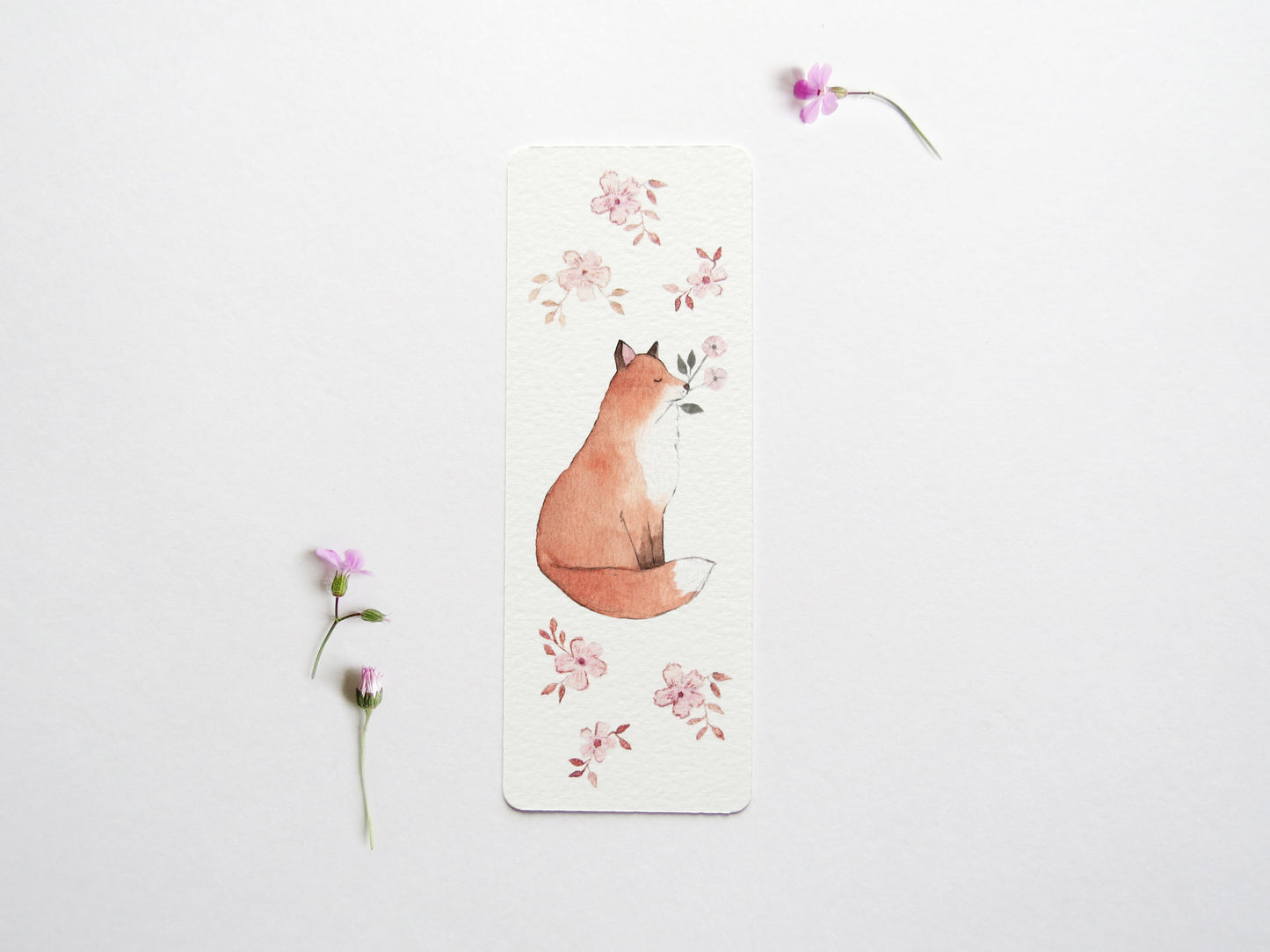 Floral Fox Bookmark