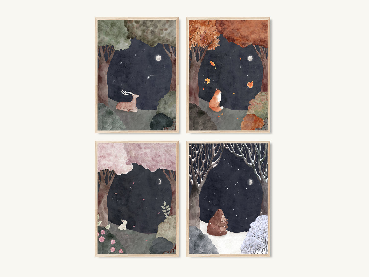 Four Seasons Art Prints Bundle