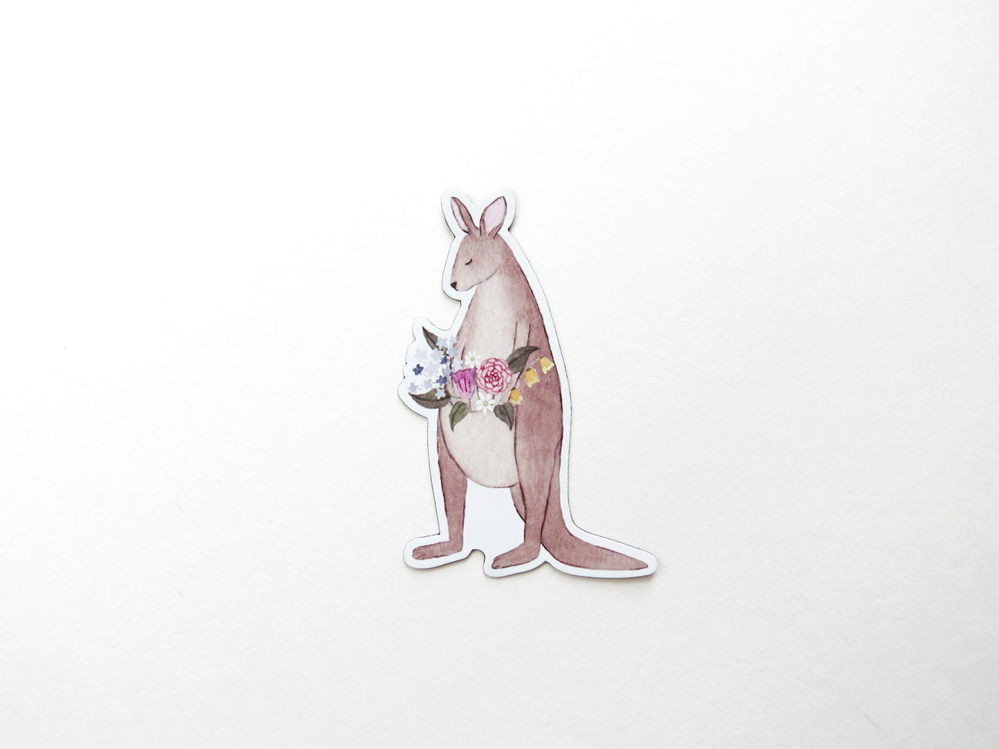 Floral Kangaroo Magnet