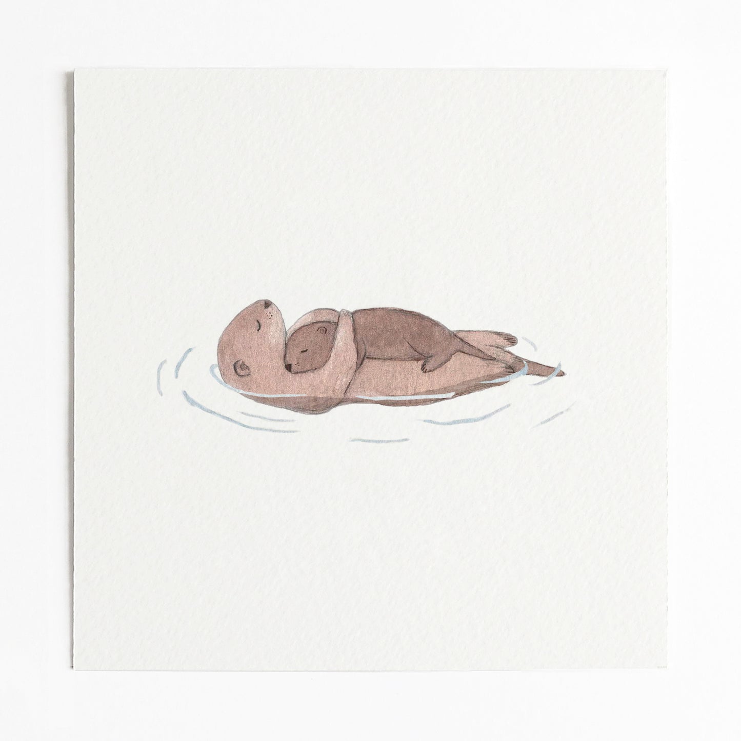 Loutre Caline Impression Artistique