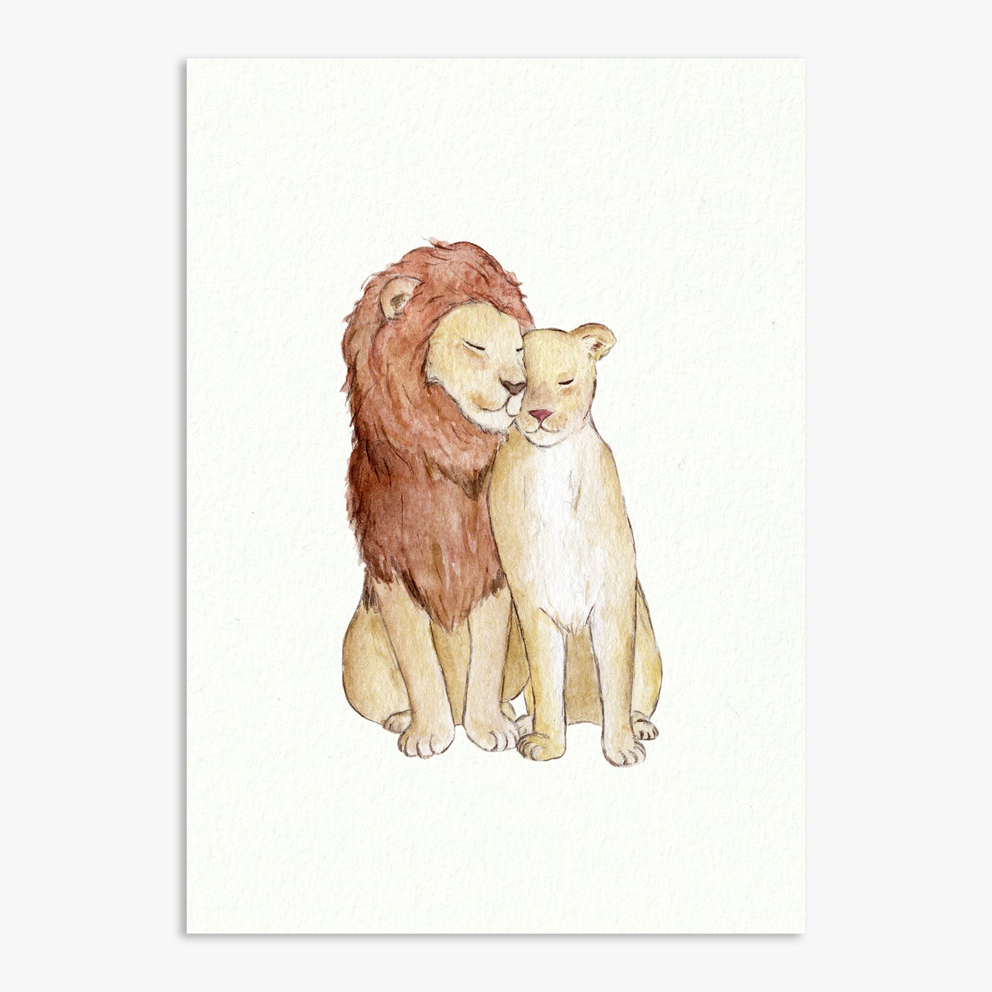 Lion Couple Print