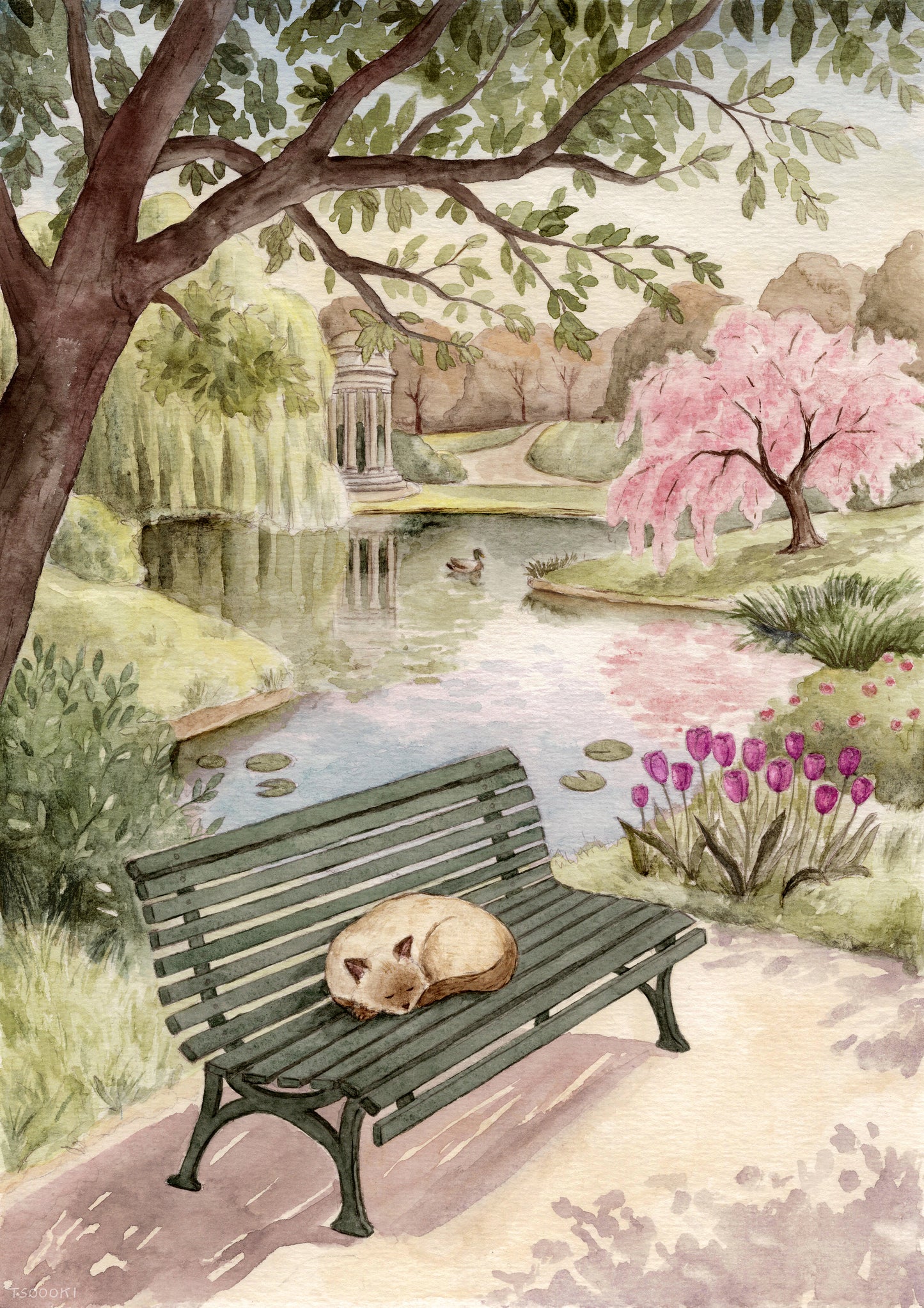 Jardin de Printemps Impression Artistique