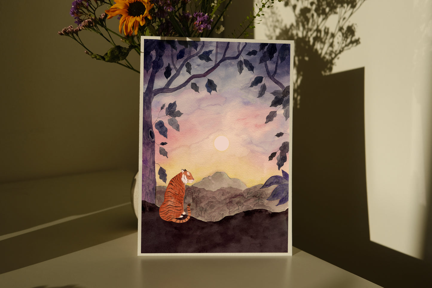 Sunset Guardian Art Print