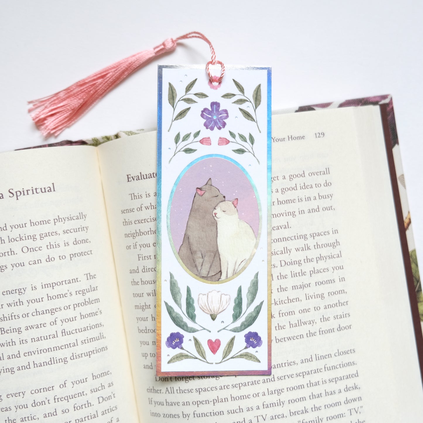 Feline Love Holographic Bookmark