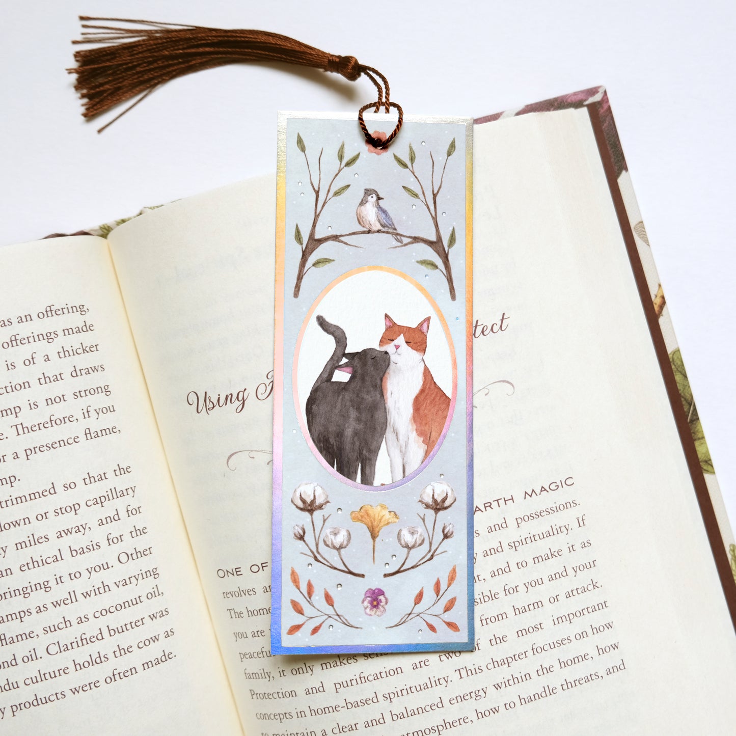 Purrfect Pair Holographic Bookmark