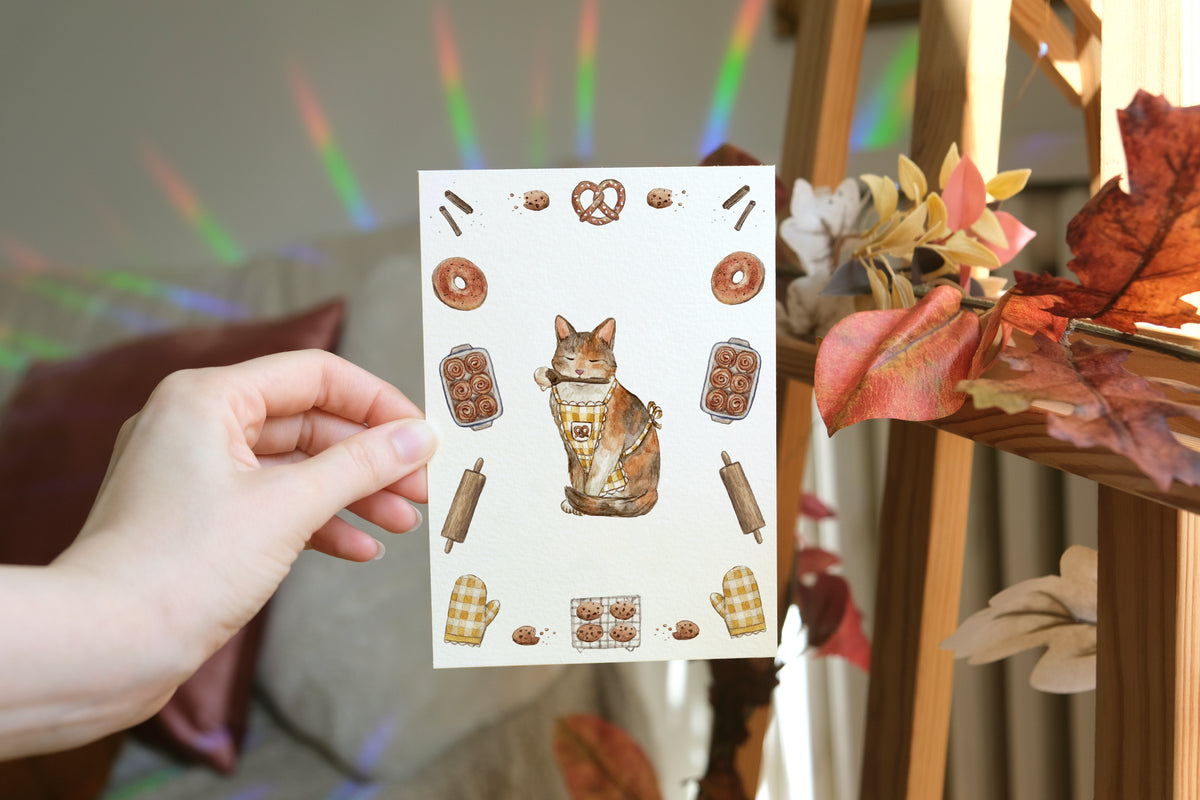 Baker Cat Print