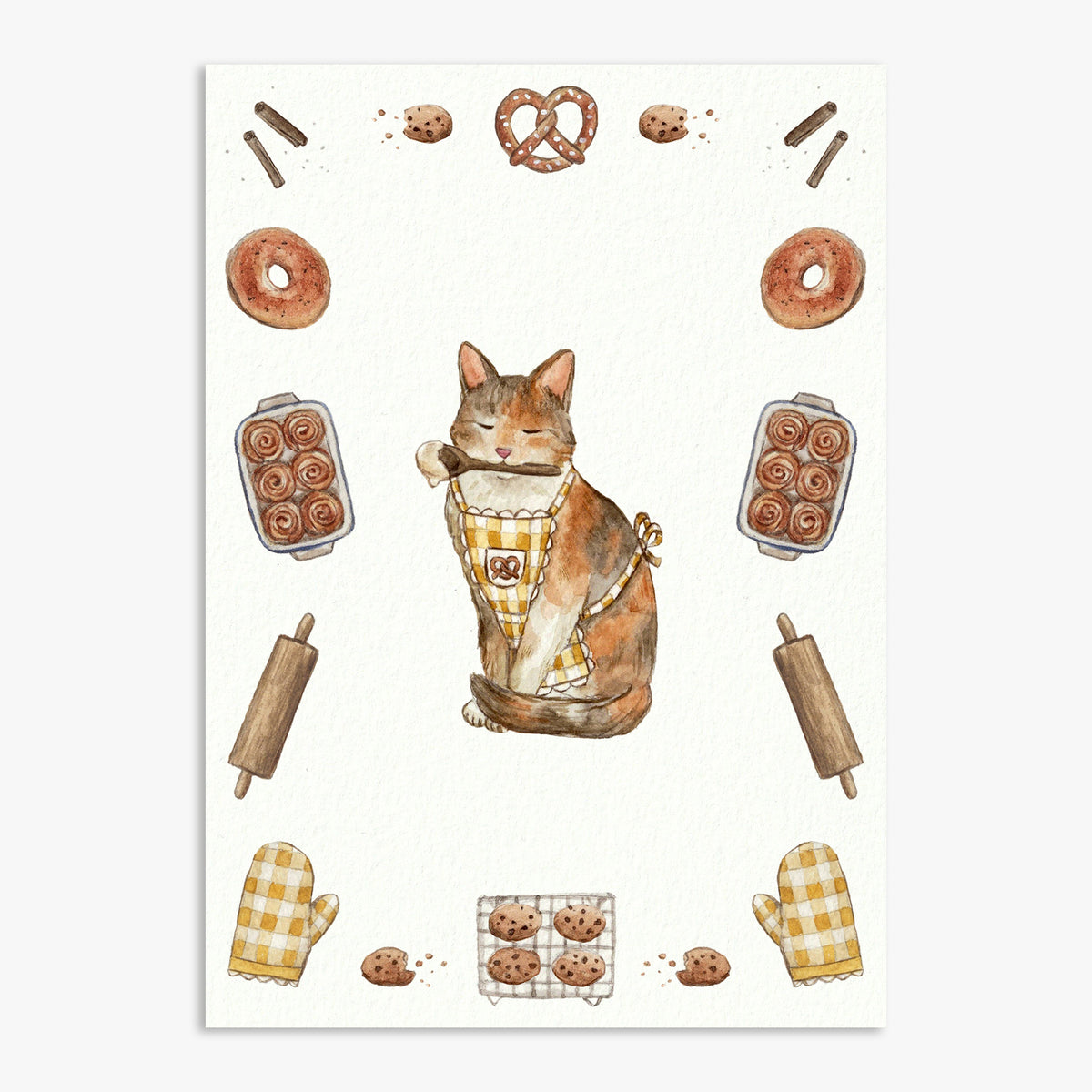 Baker Cat Print