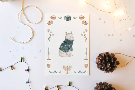 A Cozy Hanukkah Print