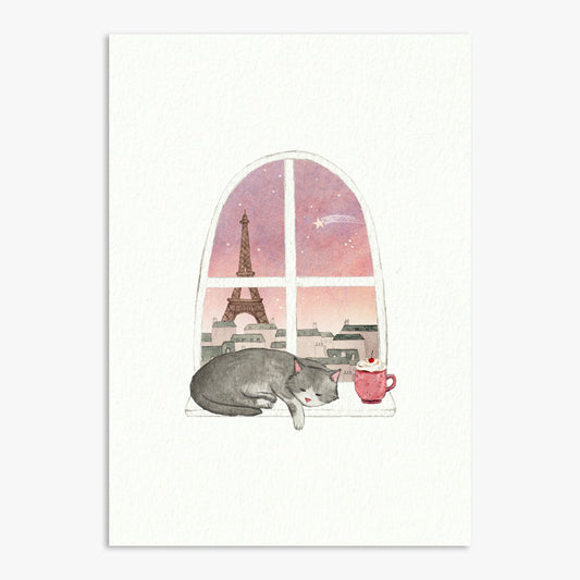 Parisian Cat Print