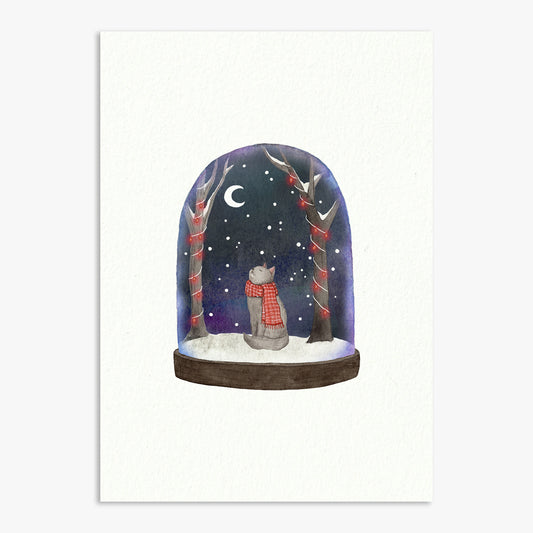 Winter Globe Print