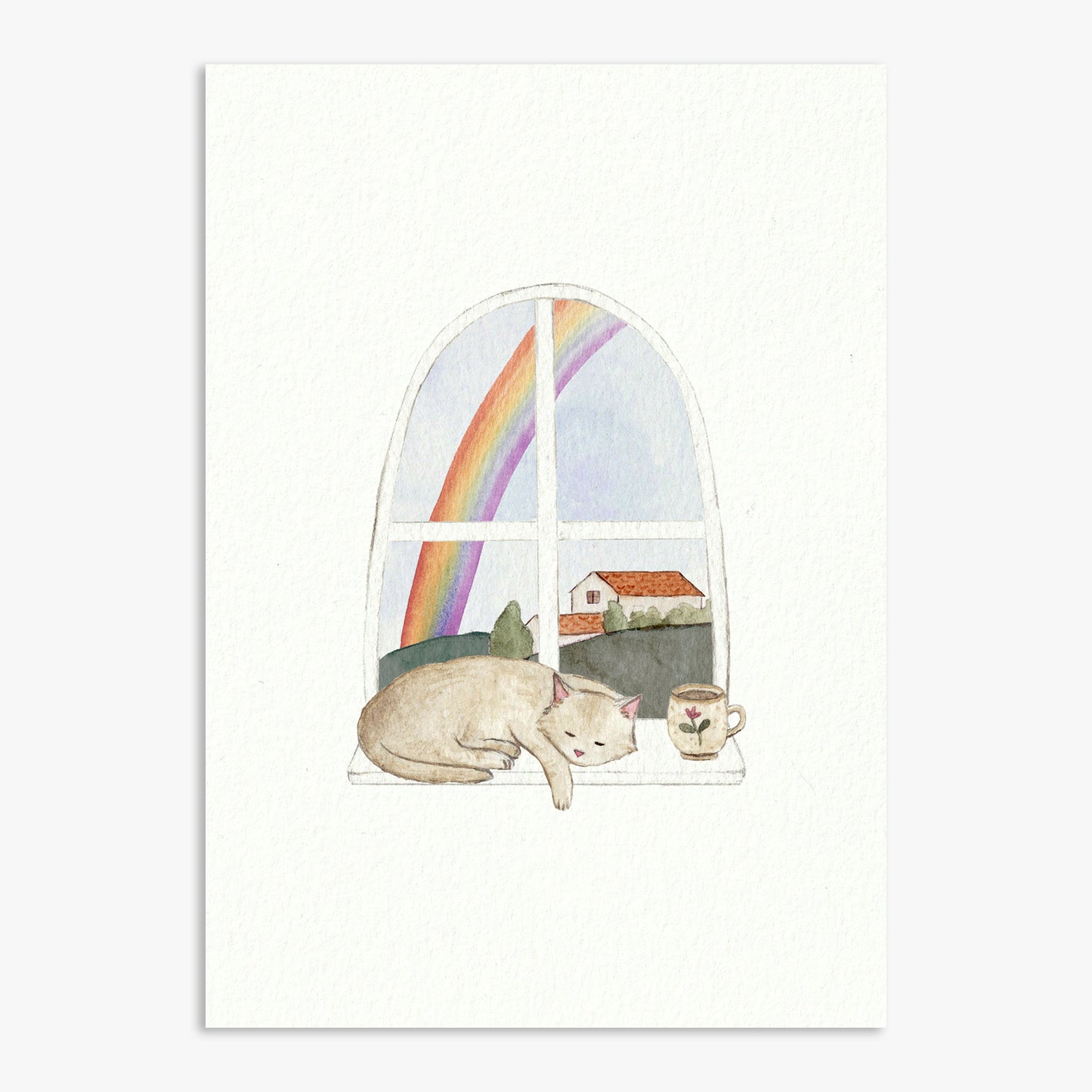 Rainbow Cat Print