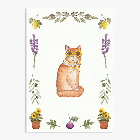 Sunshine Cat Print
