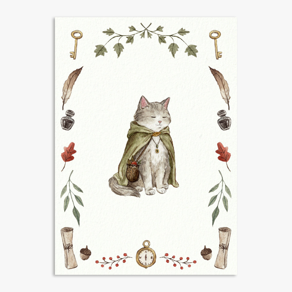 Chat Vagabond Impression Artistique
