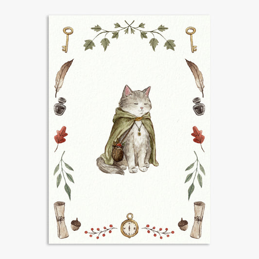 Chat Vagabond Impression Artistique