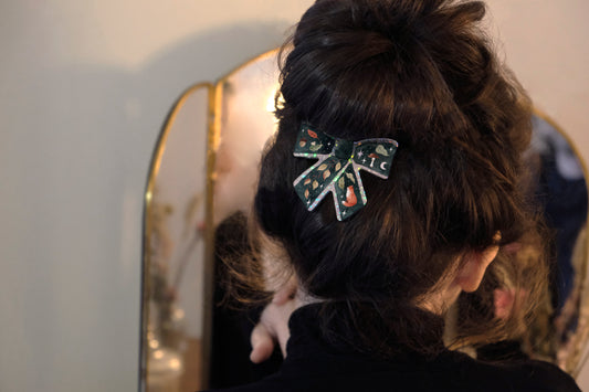 Woodland Bow Hair Clip