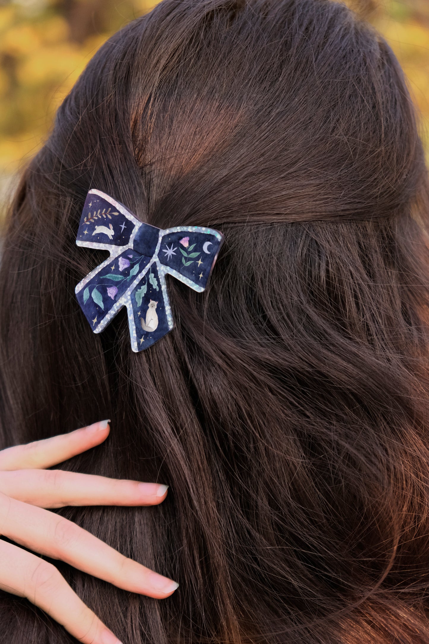 Moonlight Bow Hair Clip