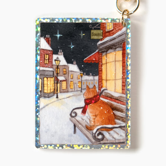 Snowfall Village Keychain