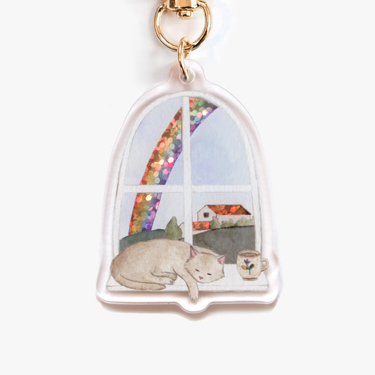 Rainbow Cat Keychain