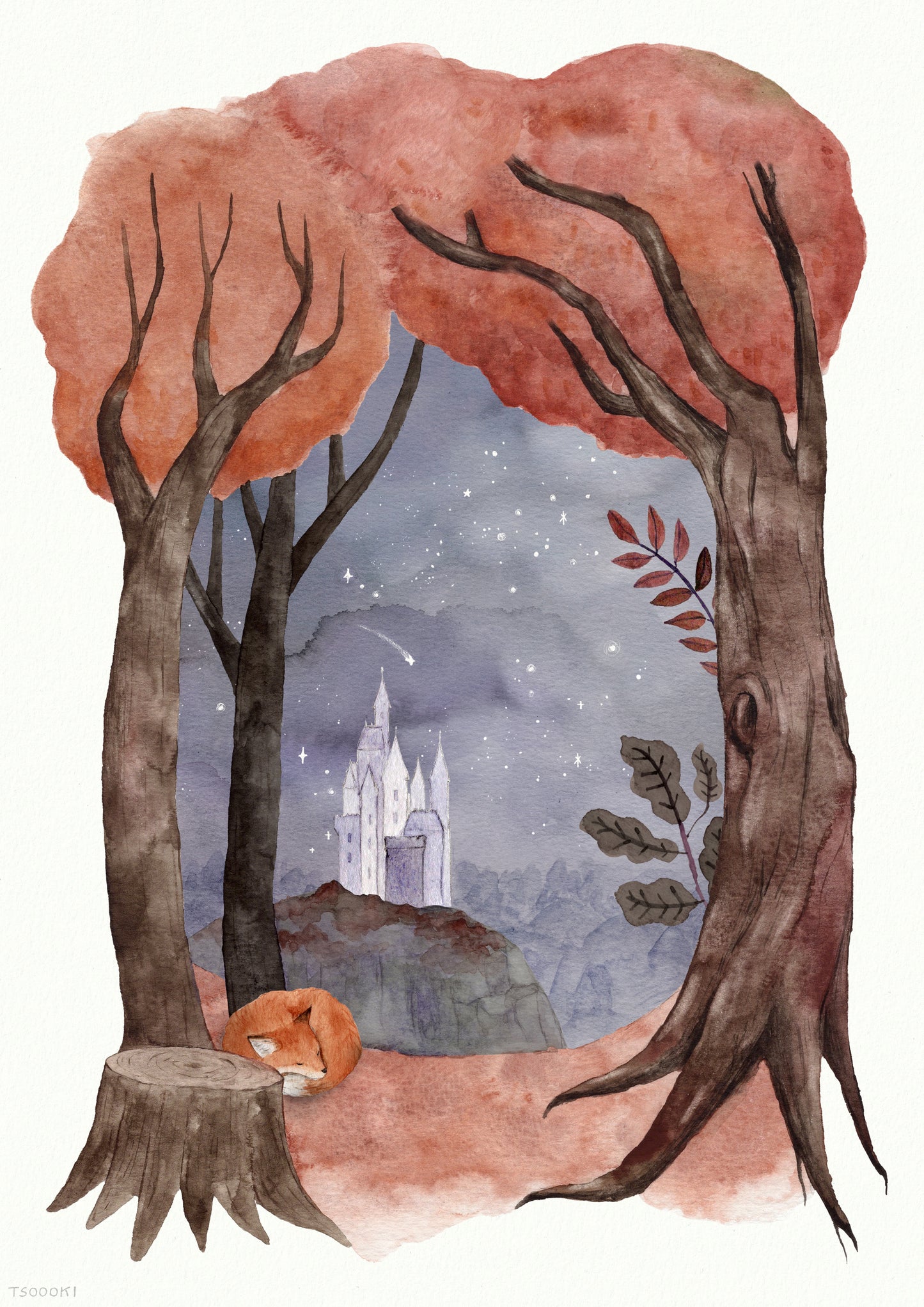 Autumn's Fairytale Art Print