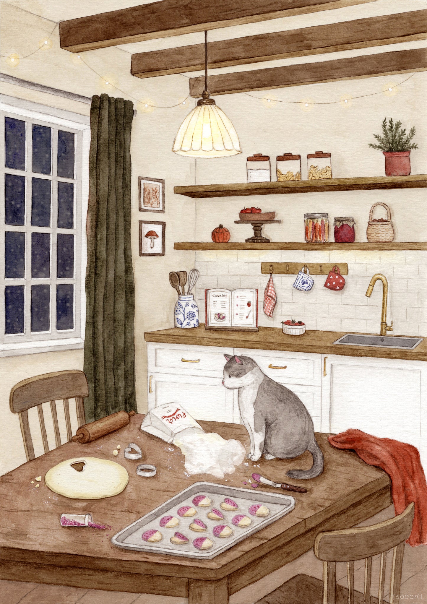 Cozy Kitchen Art Print