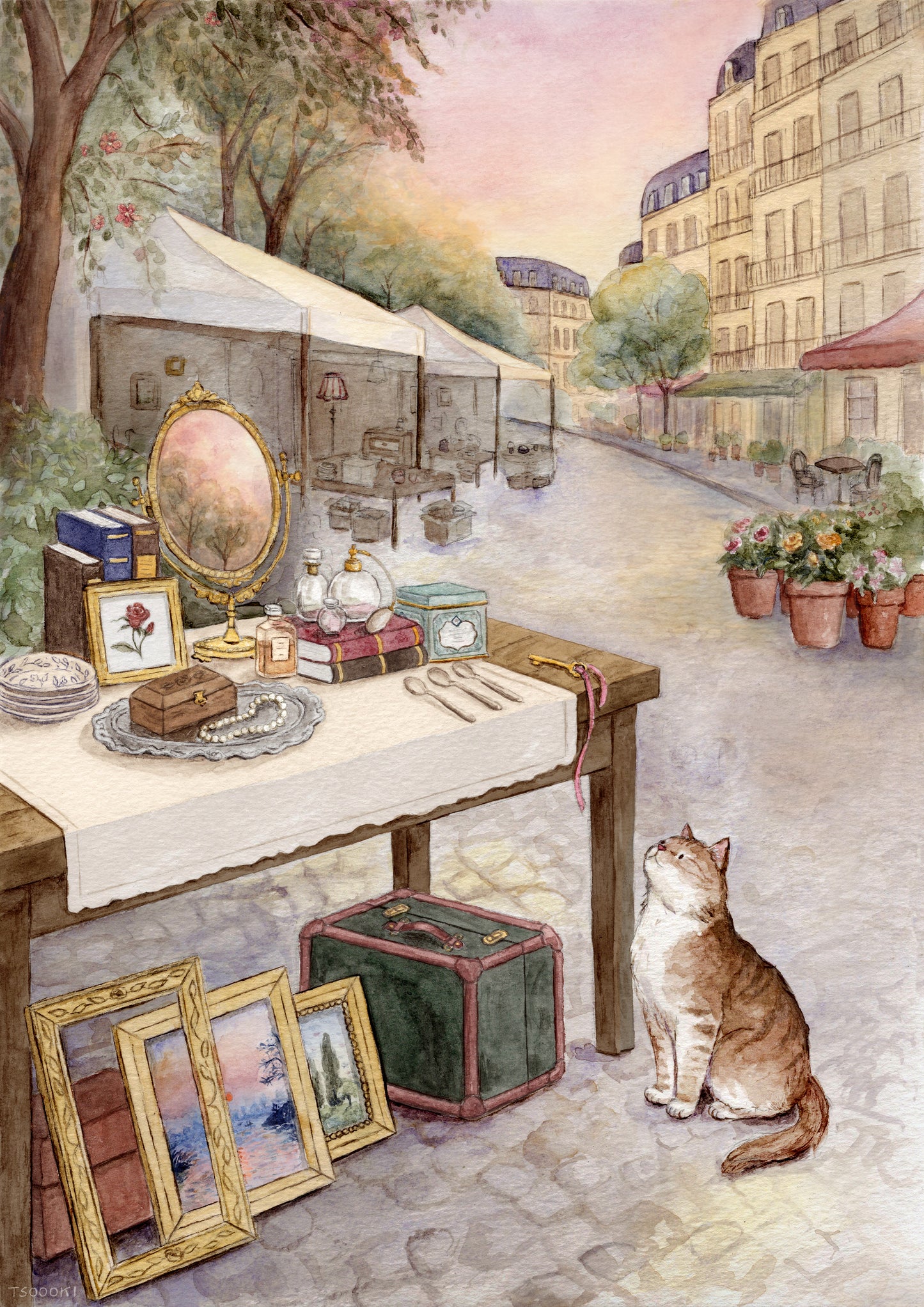 Parisian Market Art Print
