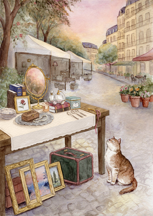 Parisian Market Art Print