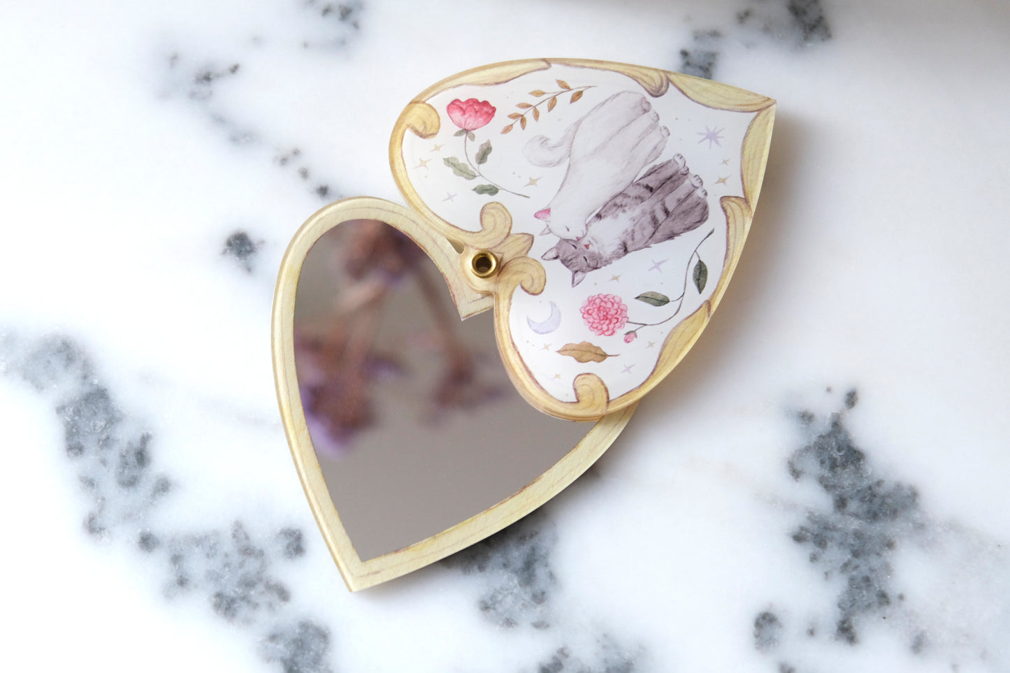 Cœur d’Or Pocket Mirror