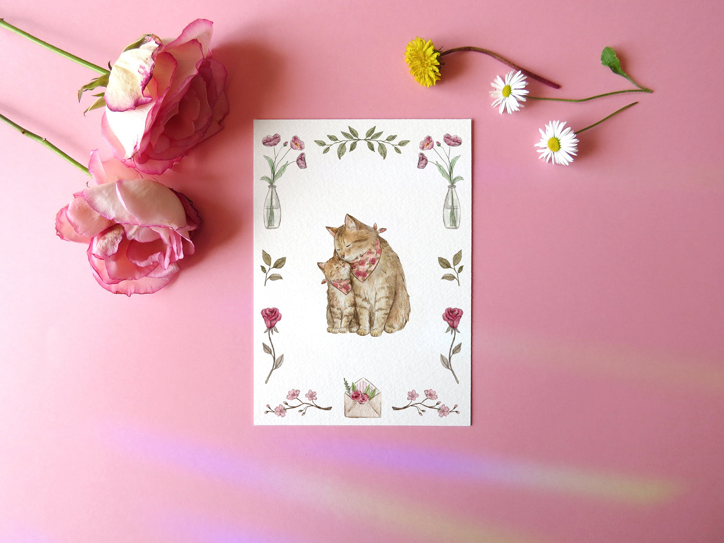 De Mère en Chaton Impression Artistique