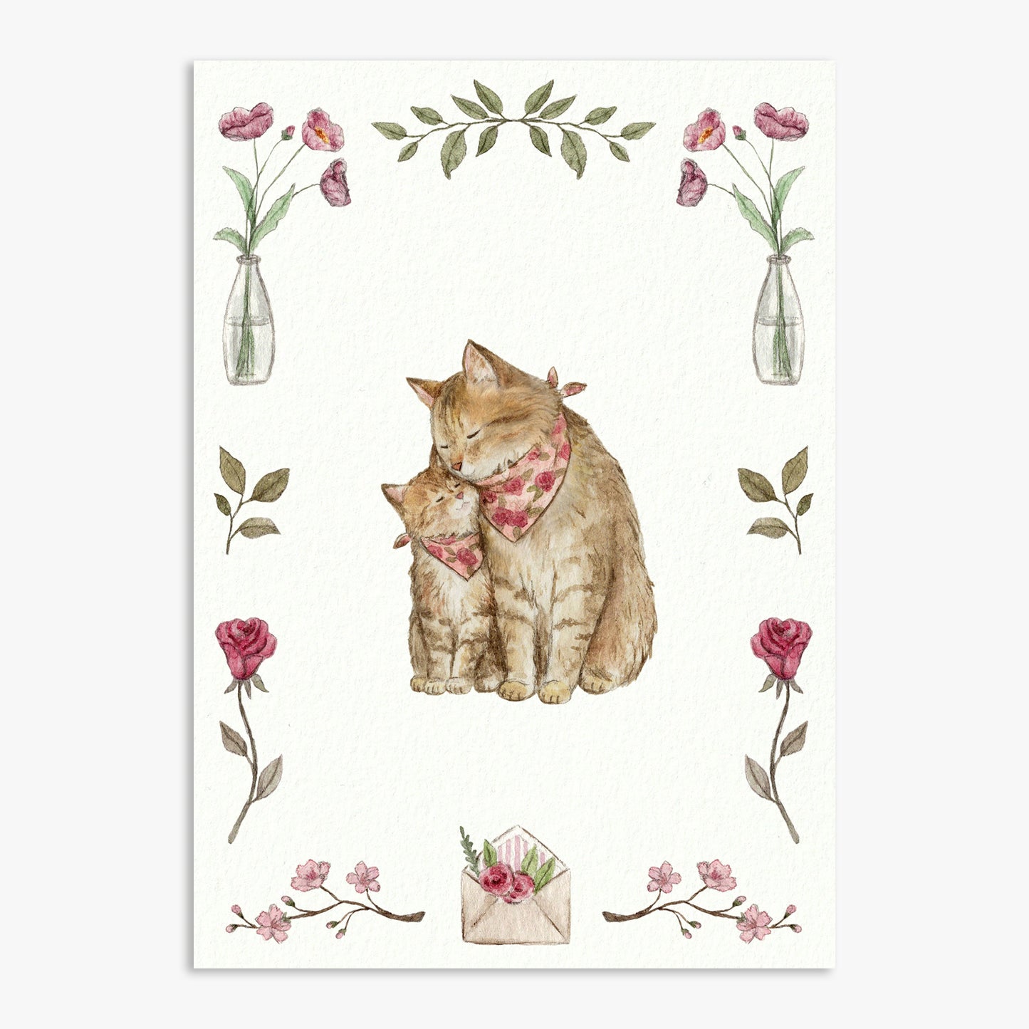 De Mère en Chaton Impression Artistique
