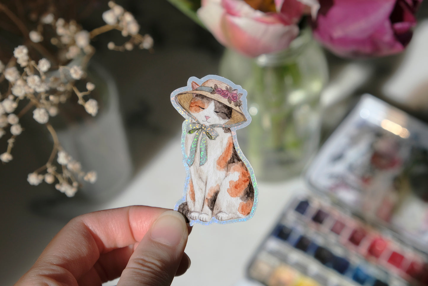 Sticker Pailleté Lady Primrose