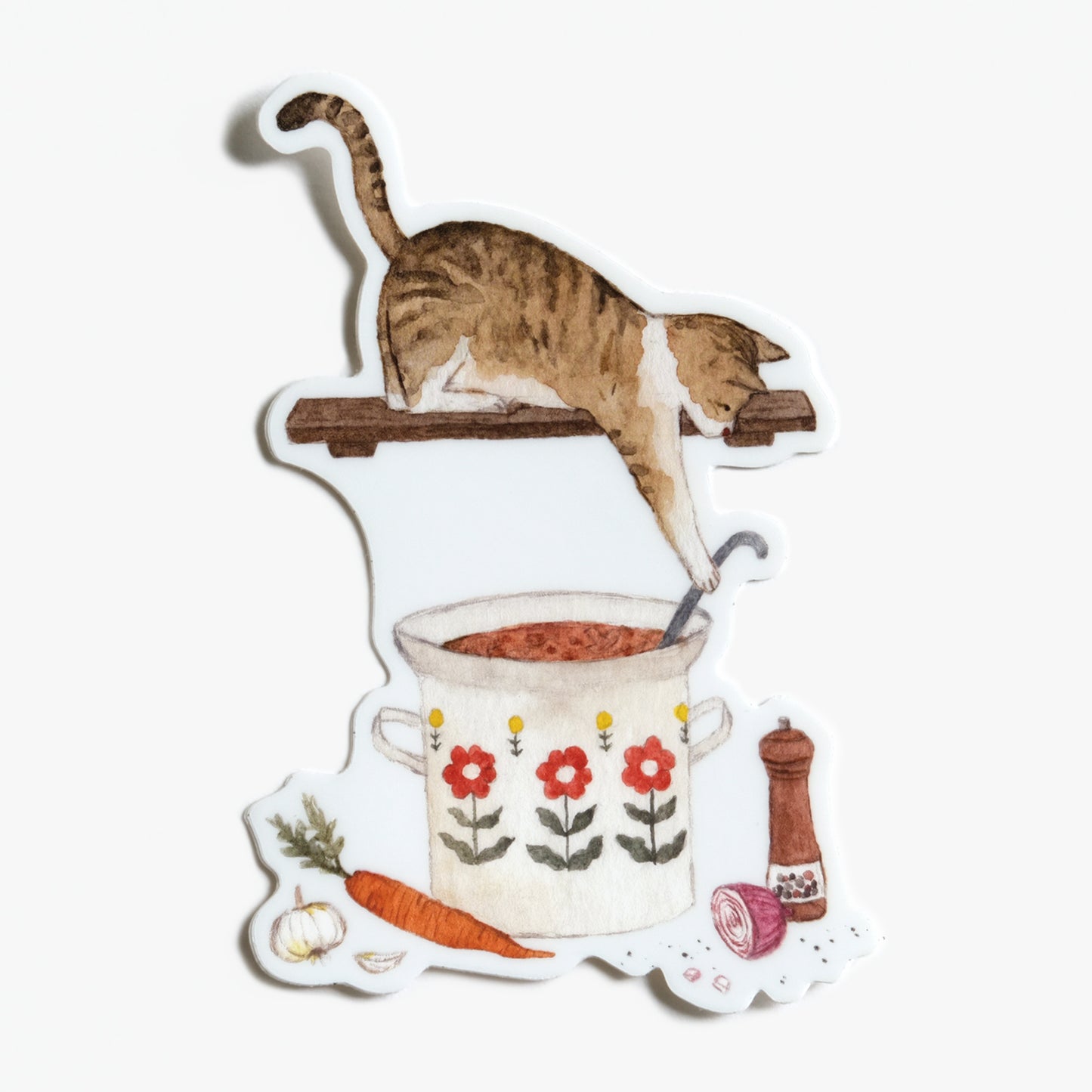 Curious Cat Chef Sticker