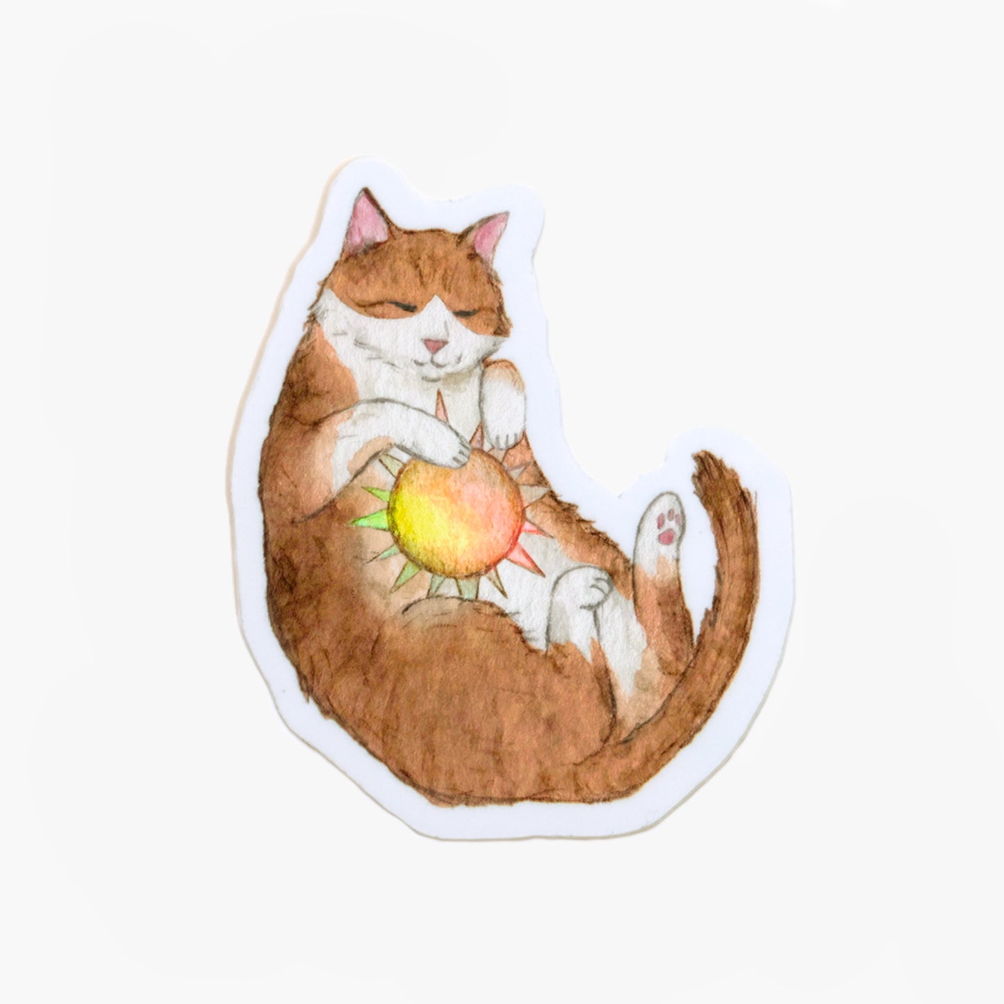 Sun Cat Holographic Sticker