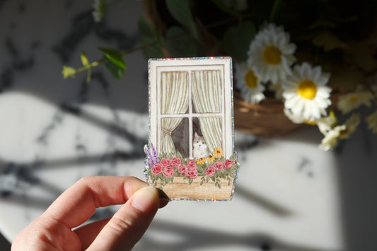 The Secret Window Glitter Sticker