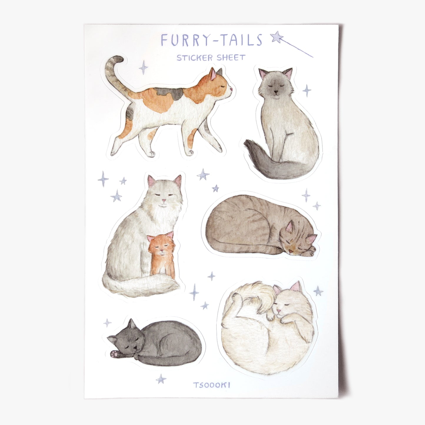 Furry-Tails Sticker Sheet