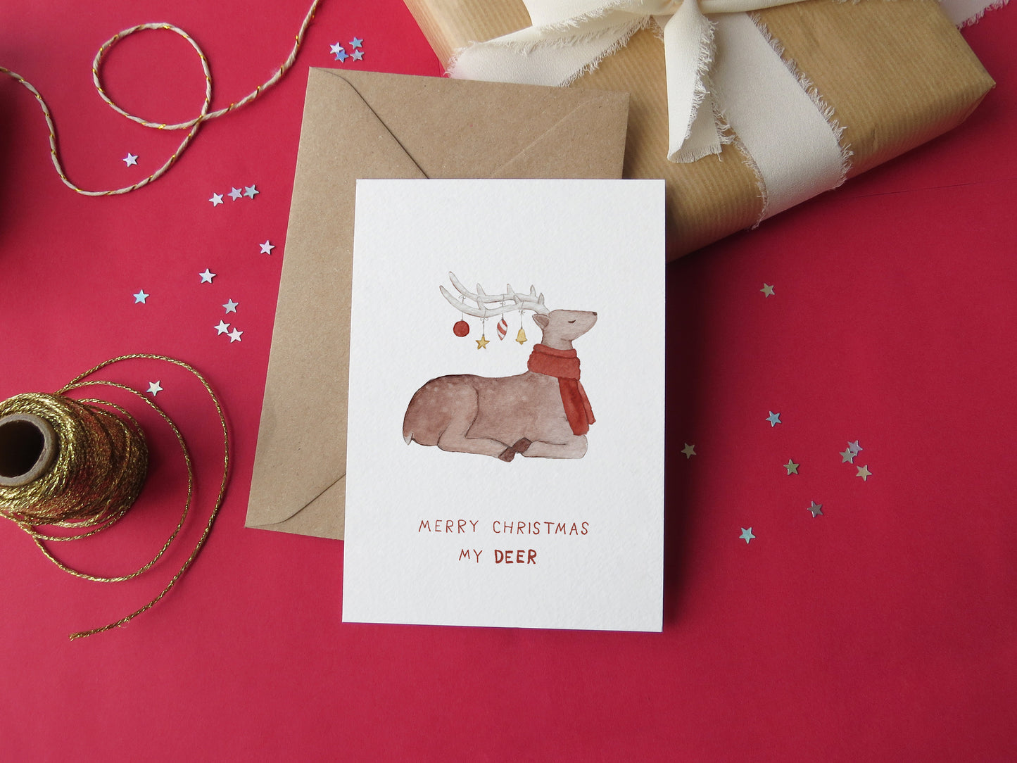 Merry Christmas My Deer Print