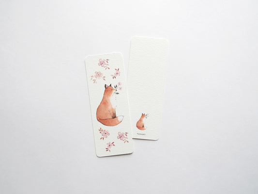 Floral Fox Bookmark
