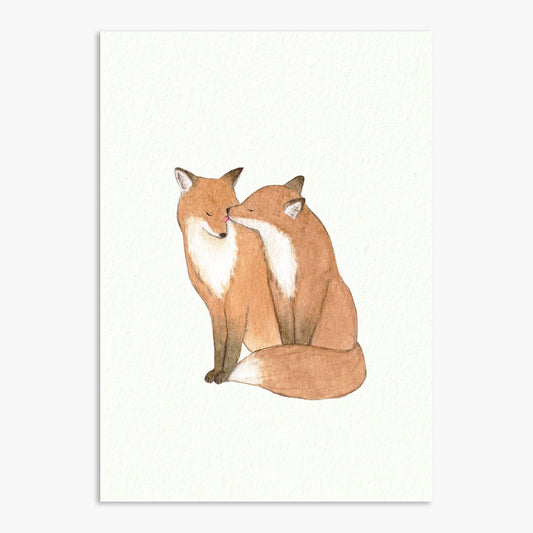 Fox Kisses Print
