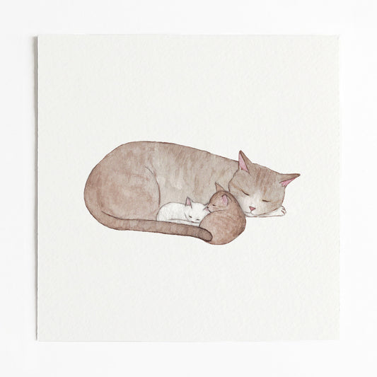Mama Cat Art Print