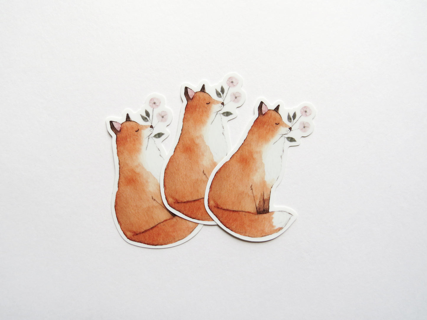 Floral Fox Sticker