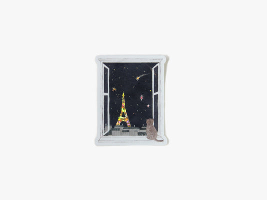 Parisian Skies Glitter Sticker